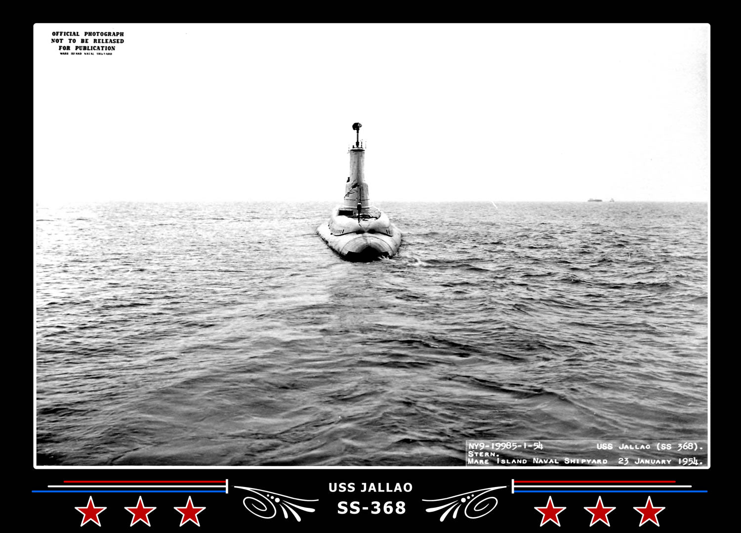 USS Jallao SS-368 Canvas Photo Print