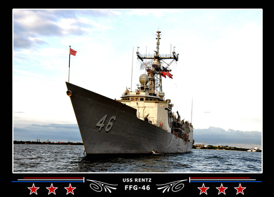 USS Rentz FFG-46 Canvas Photo Print