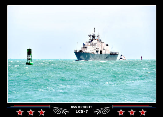USS Detroit LCS7 Canvas Photo Print