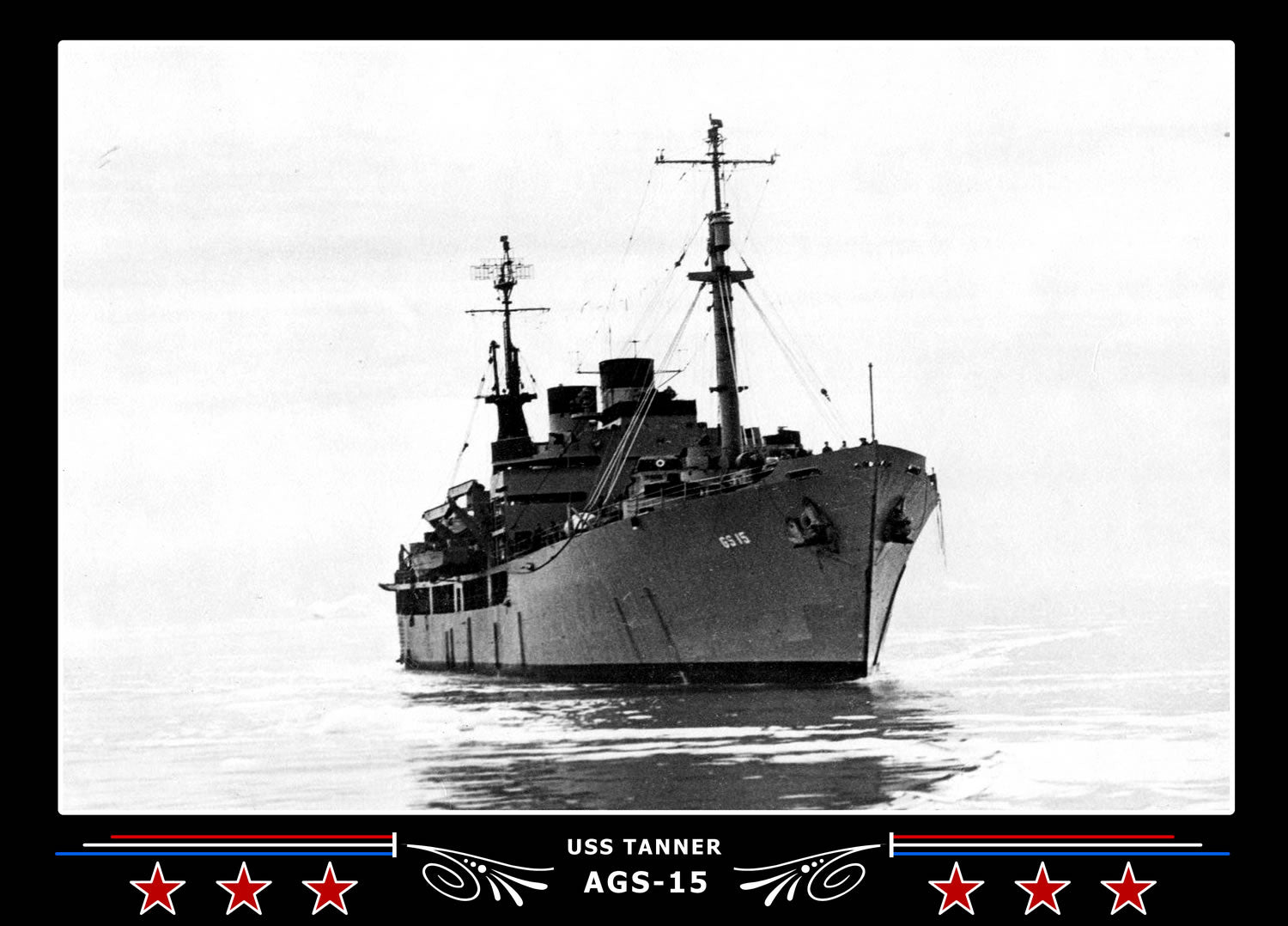 USS Tanner AGS-15 Canvas Photo Print