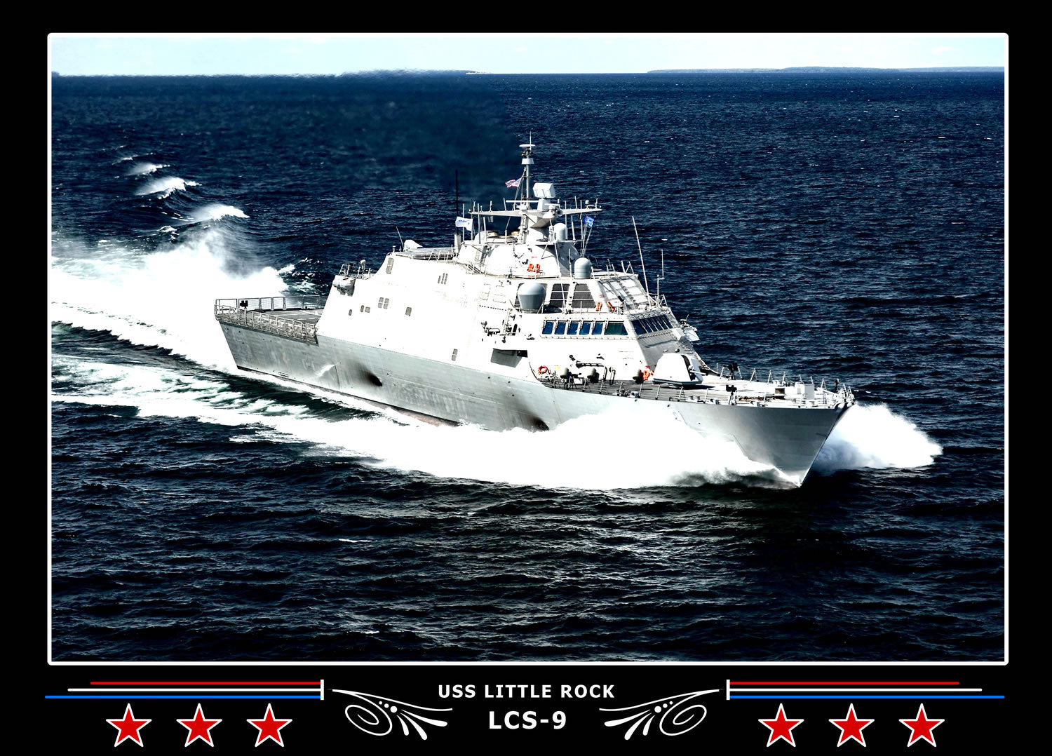 USS Little Rock LCS9 Canvas Photo Print