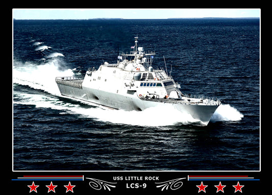 USS Little Rock LCS9 Canvas Photo Print