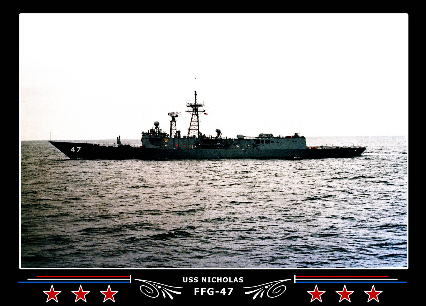 USS Nicholas FFG-47 Canvas Photo Print