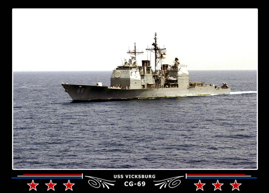 USS Vicksburg CG-69 Canvas Photo Print
