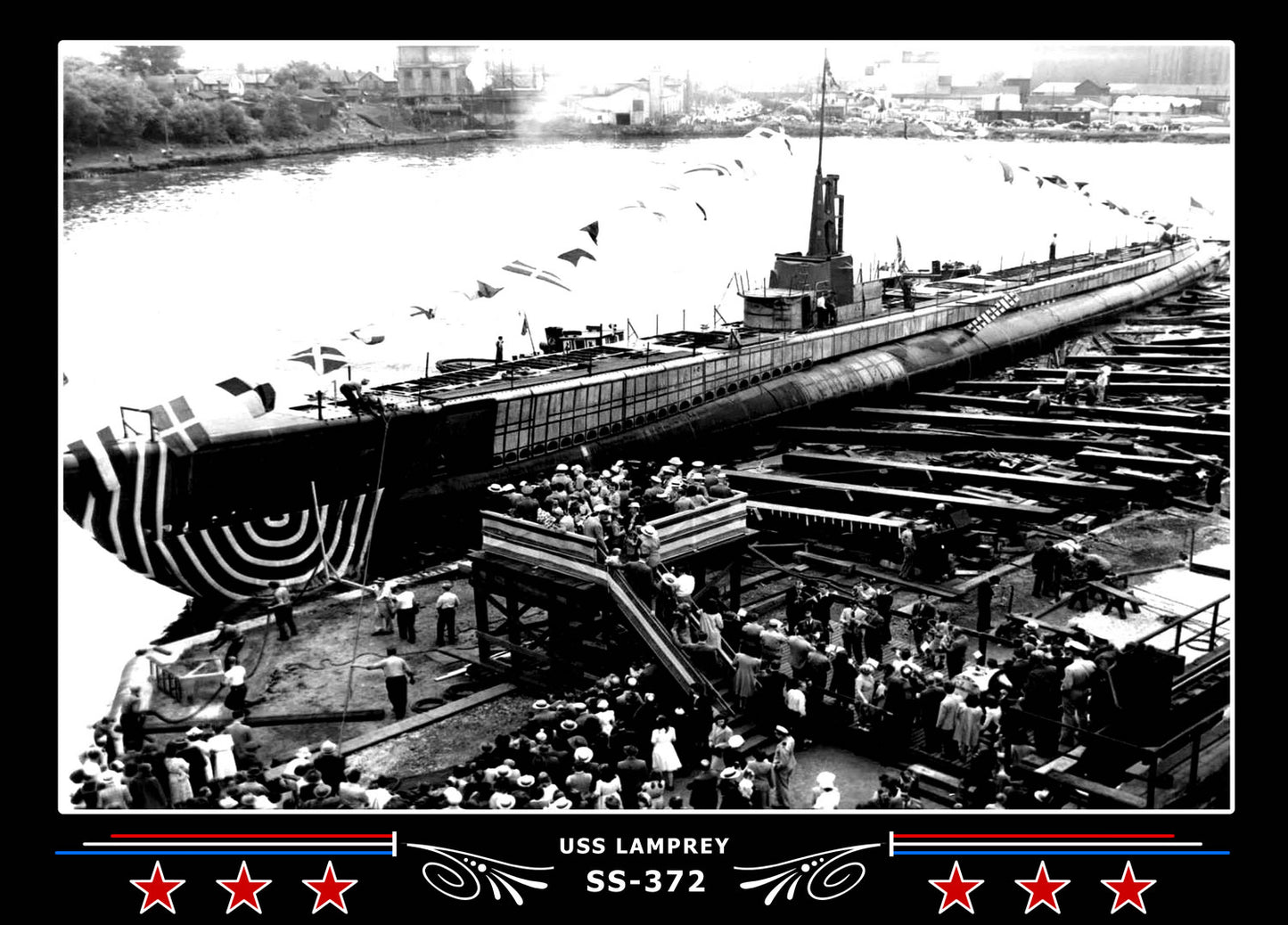 USS Lamprey SS-372 Canvas Photo Print