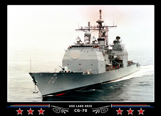 USS Lake Erie CG-70 Canvas Photo Print