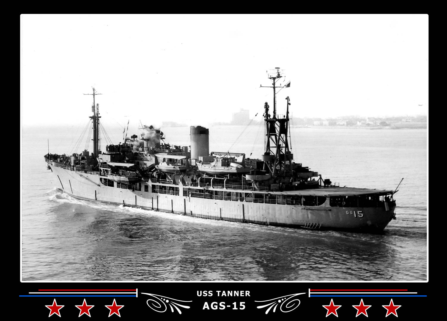 USS Tanner AGS-15 Canvas Photo Print