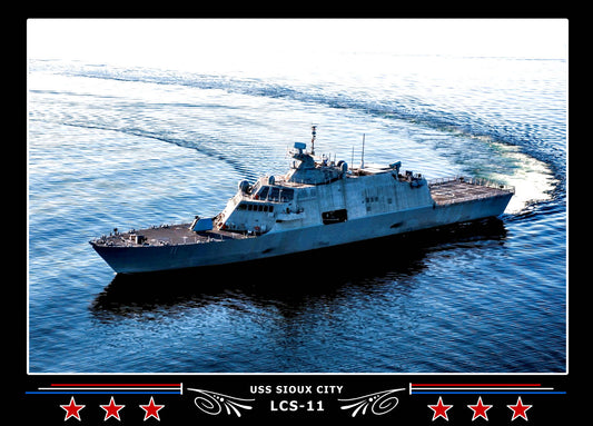 USS Sioux City LCS11 Canvas Photo Print