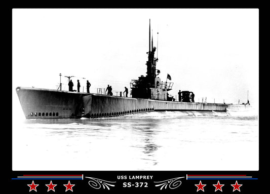 USS Lamprey SS-372 Canvas Photo Print
