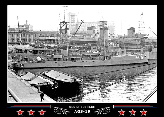 USS Sheldrake AGS-19 Canvas Photo Print