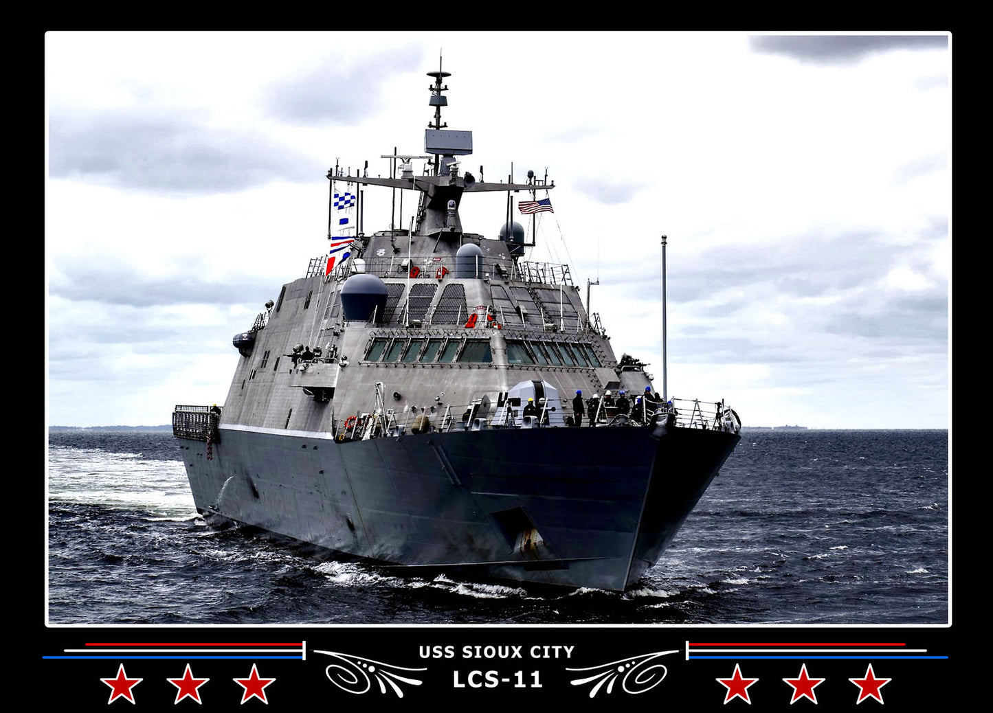 USS Sioux City LCS11 Canvas Photo Print