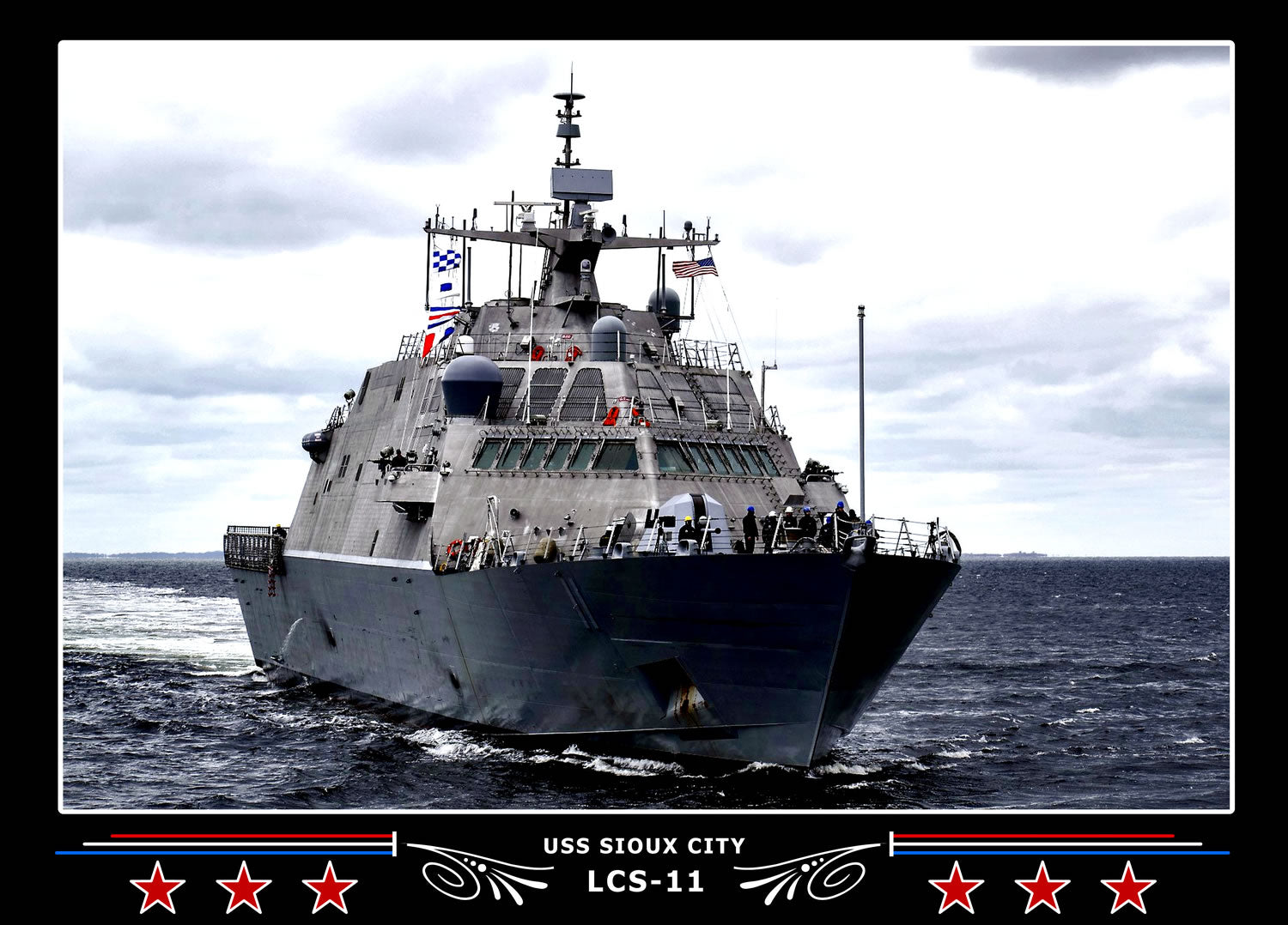 USS Sioux City LCS11 Canvas Photo Print