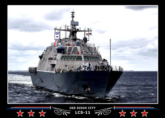 USS Sioux City LCS11 Canvas Photo Print