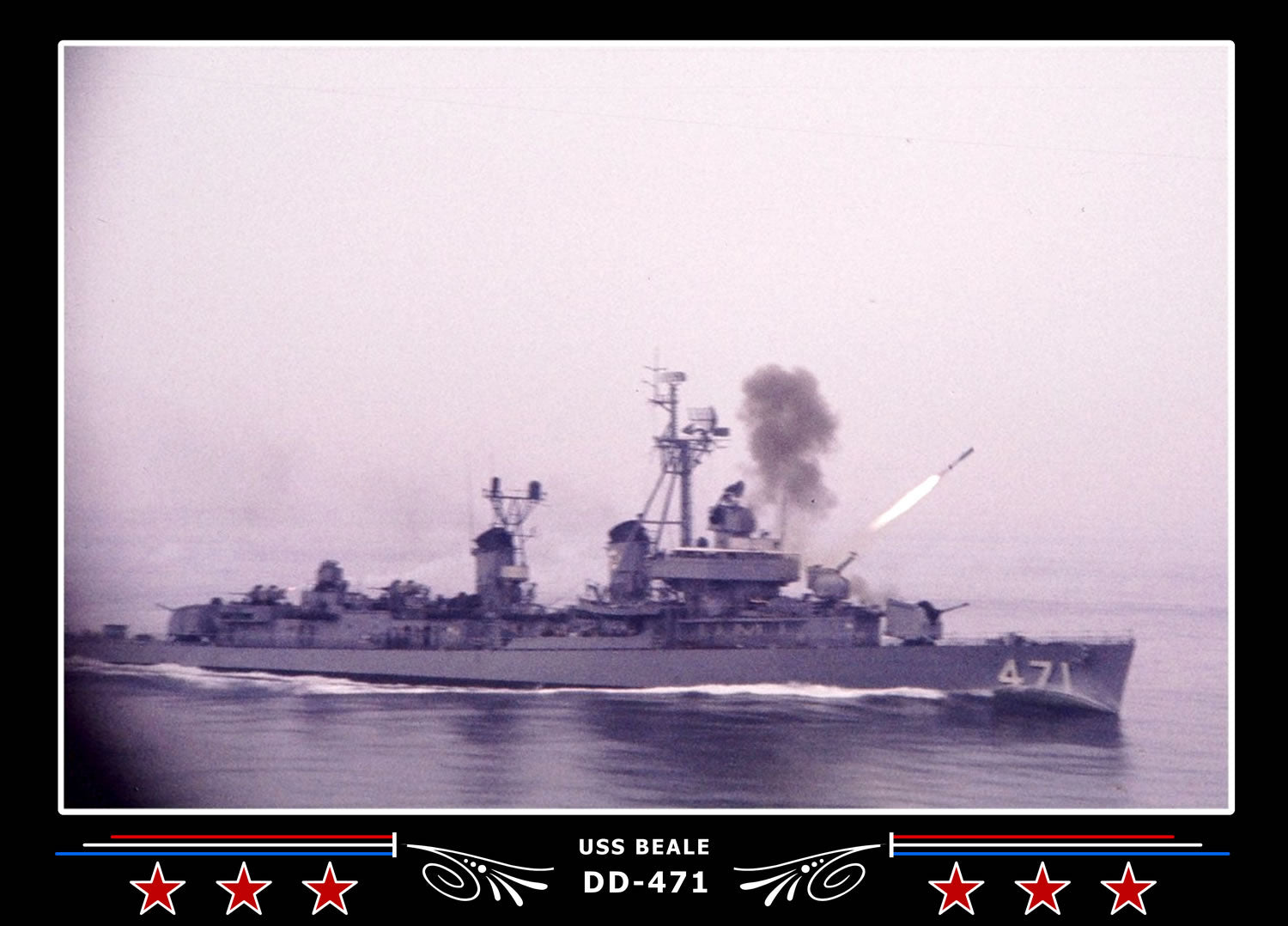 USS Beale DD-471 Canvas Photo Print