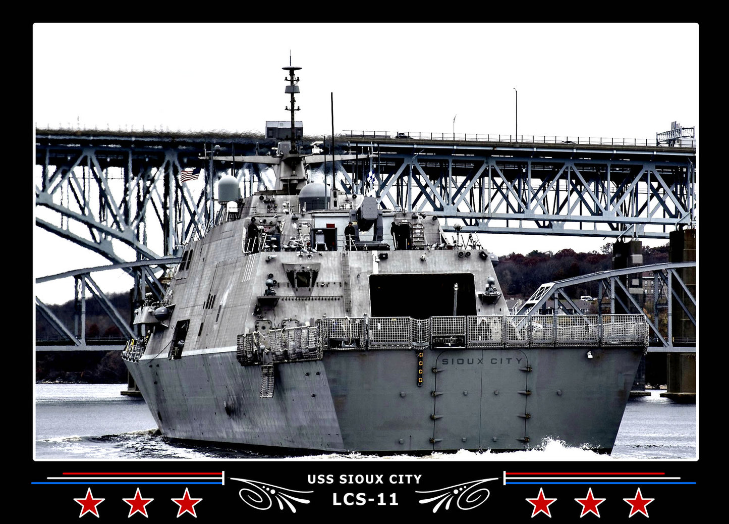 USS Sioux City LCS11 Canvas Photo Print
