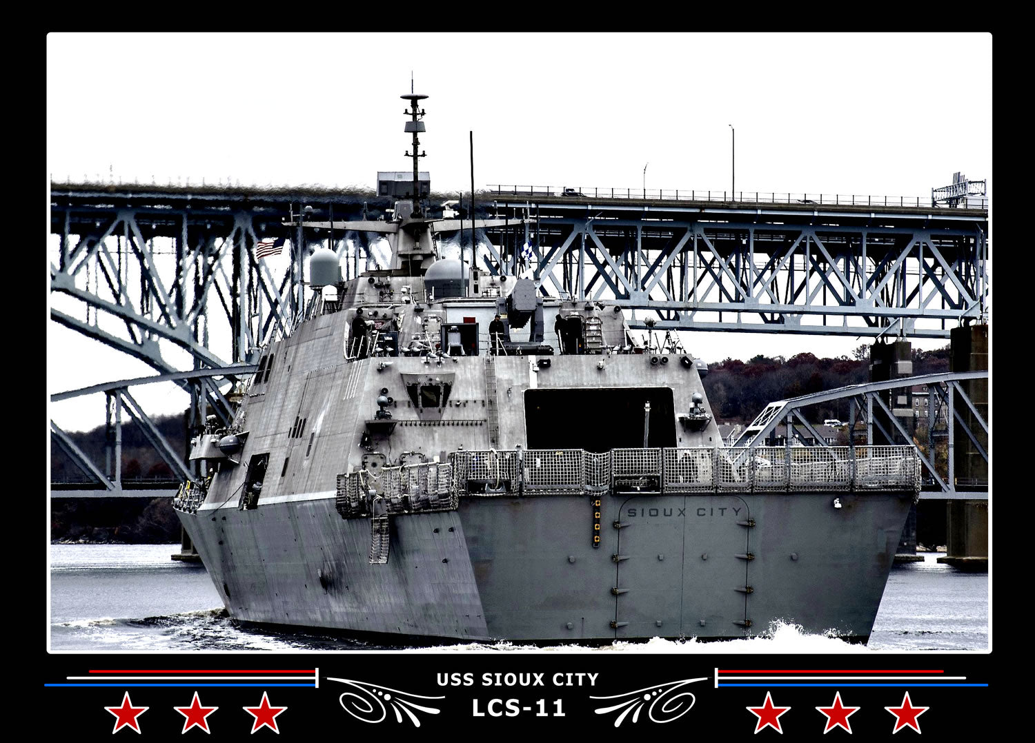 USS Sioux City LCS11 Canvas Photo Print