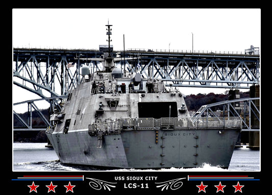 USS Sioux City LCS11 Canvas Photo Print