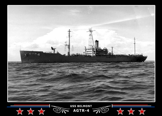 USS Belmont AGTR-4 Canvas Photo Print