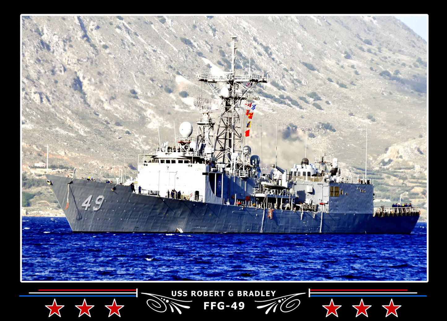 USS Robert G Bradley FFG-49 Canvas Photo Print