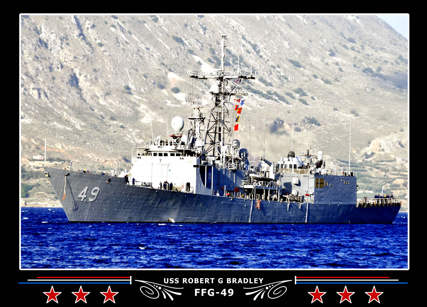 USS Robert G Bradley FFG-49 Canvas Photo Print