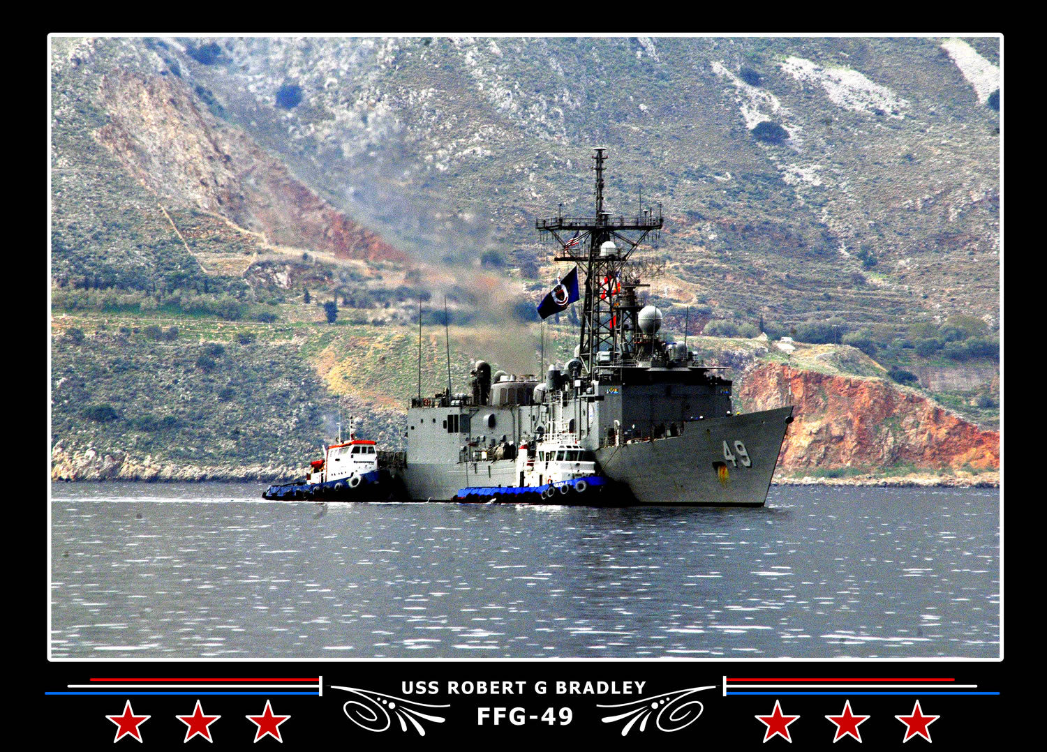 USS Robert G Bradley FFG-49 Canvas Photo Print