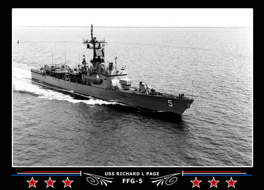 USS Richard L Page FFG-5 Canvas Photo Print