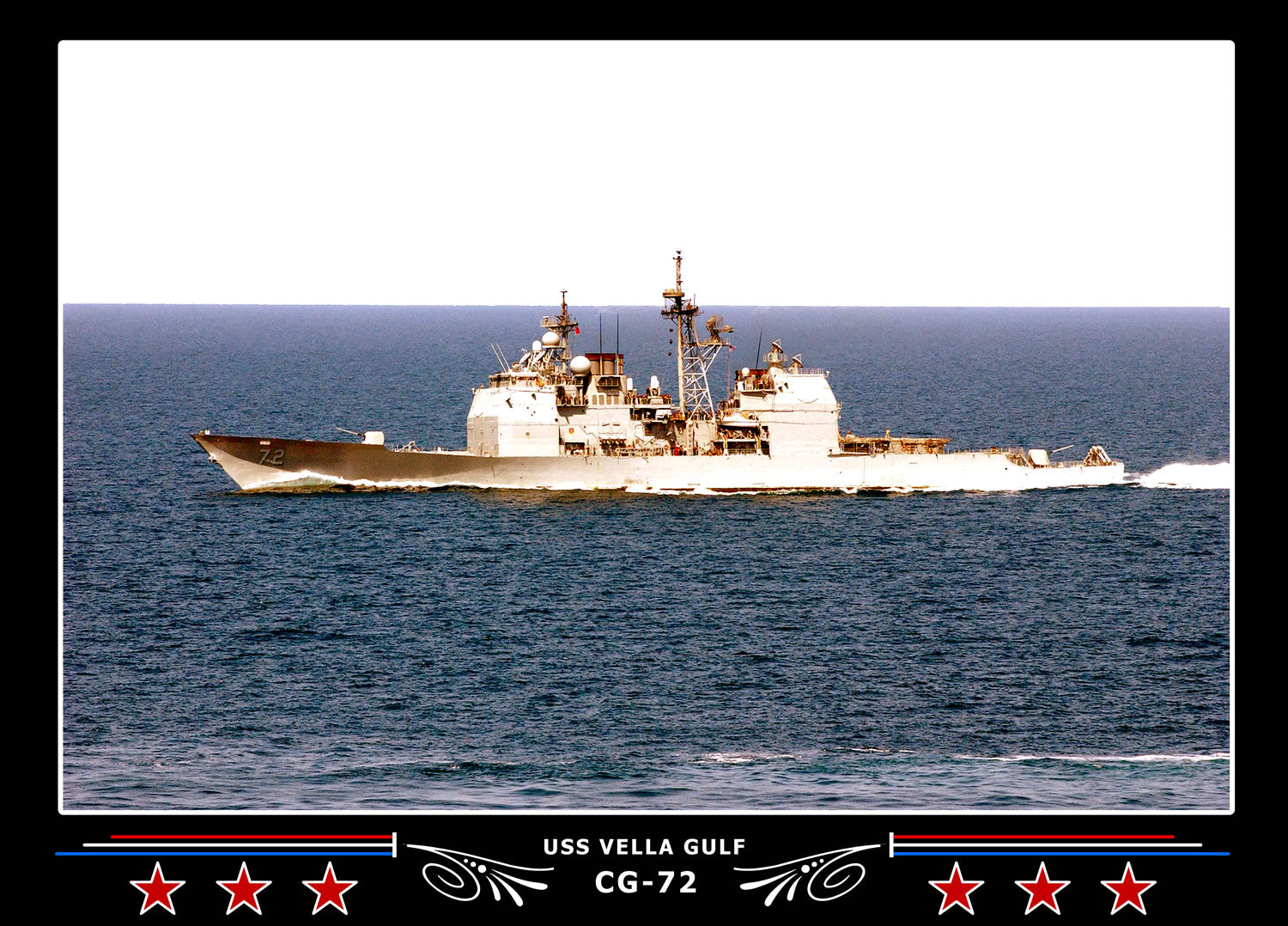 USS Vella Gulf CG-72 Canvas Photo Print