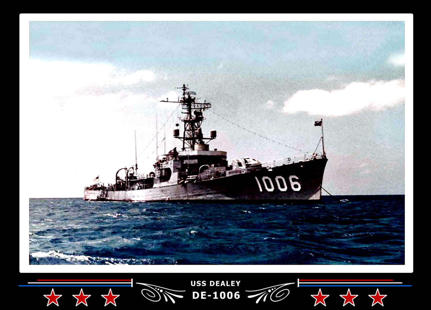 USS Dealey DE-1006 Canvas Photo Print