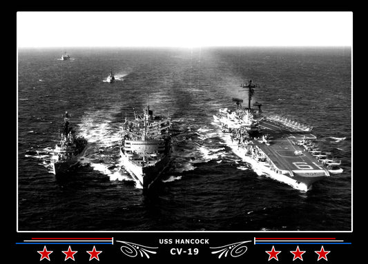 USS Hancock CV-19 Canvas Photo Print