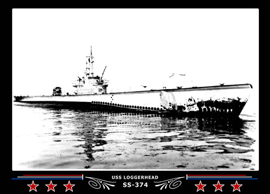 USS Loggerhead SS-374 Canvas Photo Print