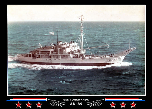 USS Tonawanda AN-89 Canvas Photo Print