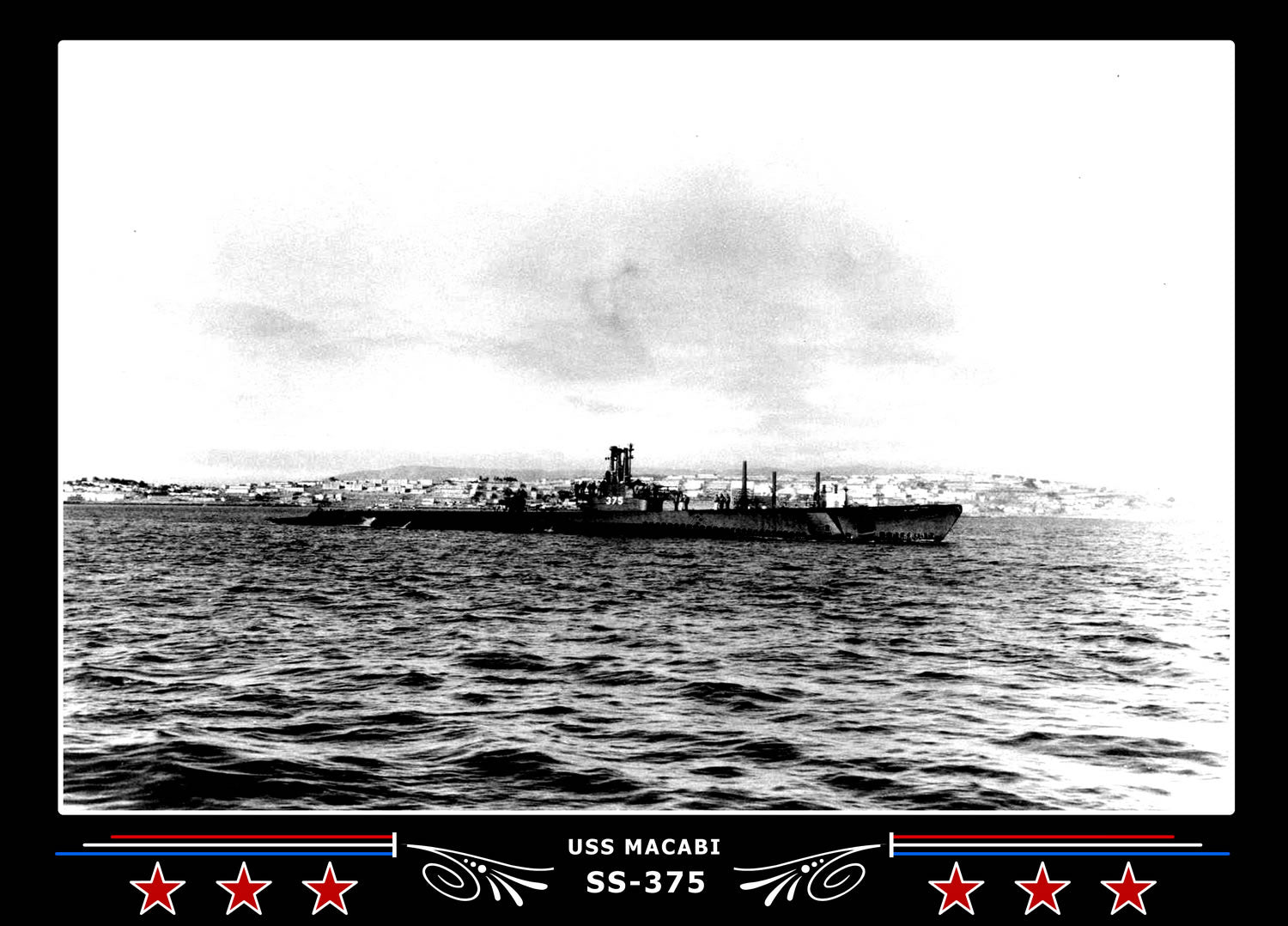USS Macabi SS-375 Canvas Photo Print