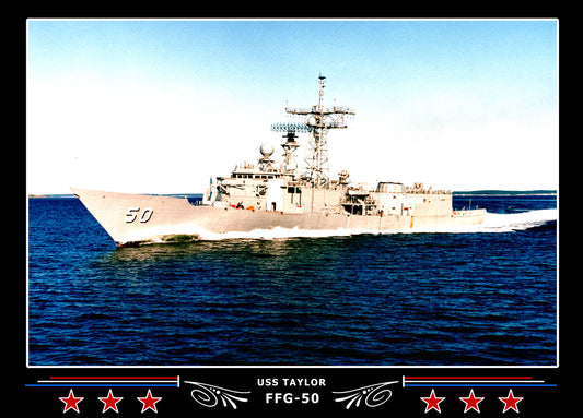 USS Taylor FFG-50 Canvas Photo Print