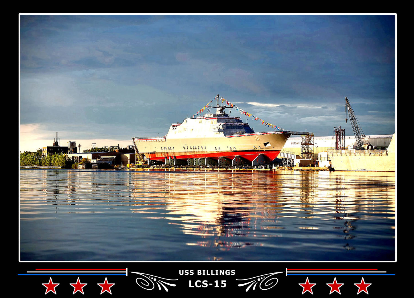 USS Billings LCS15 Canvas Photo Print