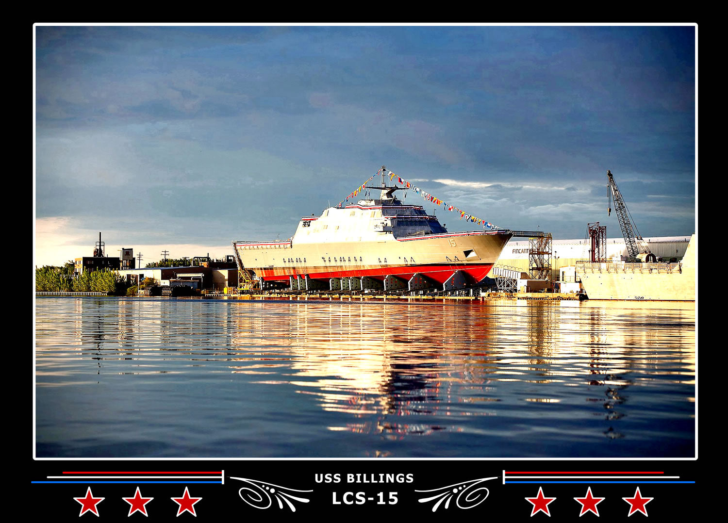 USS Billings LCS15 Canvas Photo Print
