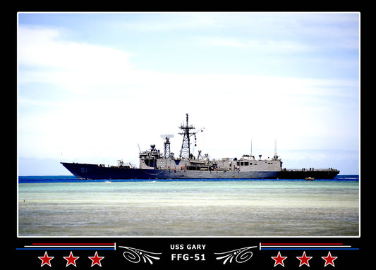 USS Gary FFG-51 Canvas Photo Print