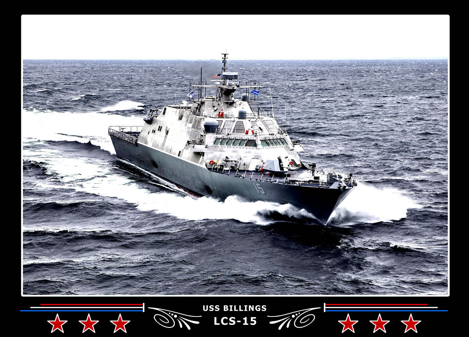 USS Billings LCS15 Canvas Photo Print