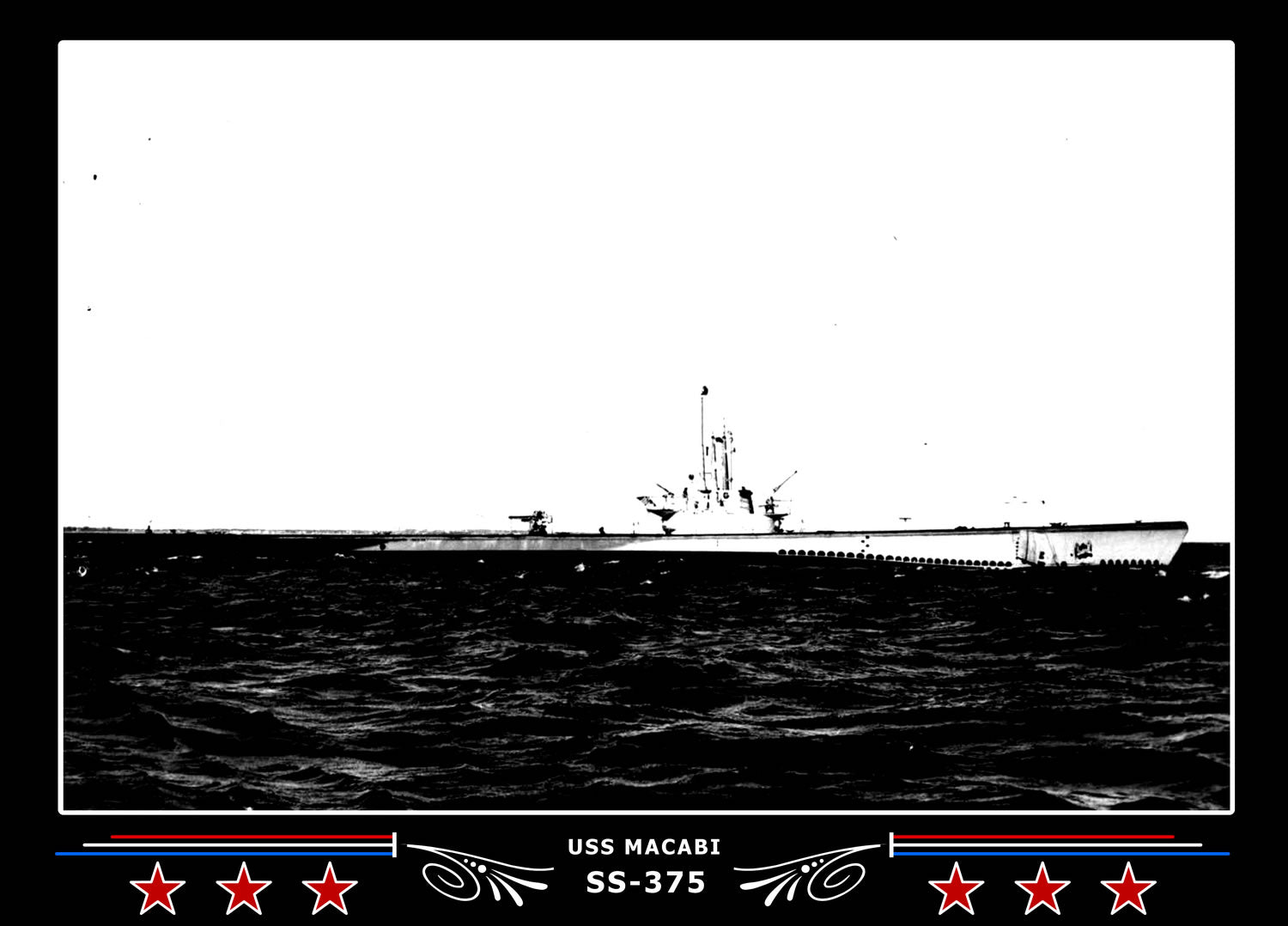 USS Macabi SS-375 Canvas Photo Print