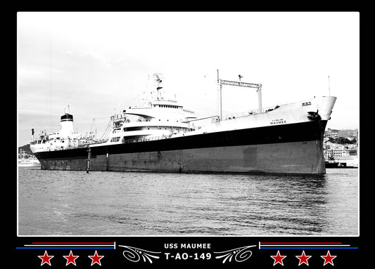 USS Maumee T-AO-149 Canvas Photo Print