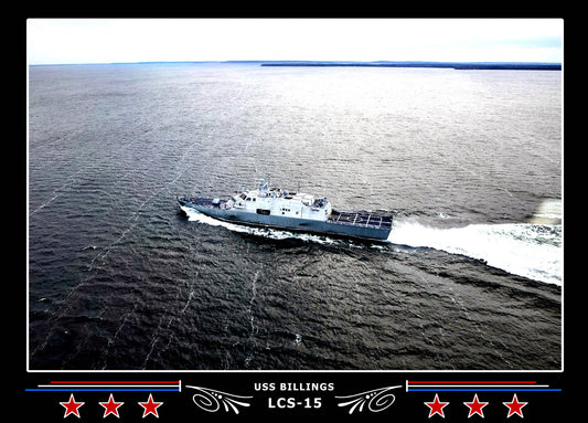 USS Billings LCS15 Canvas Photo Print