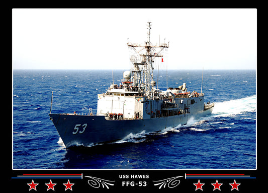 USS Hawes FFG-53 Canvas Photo Print