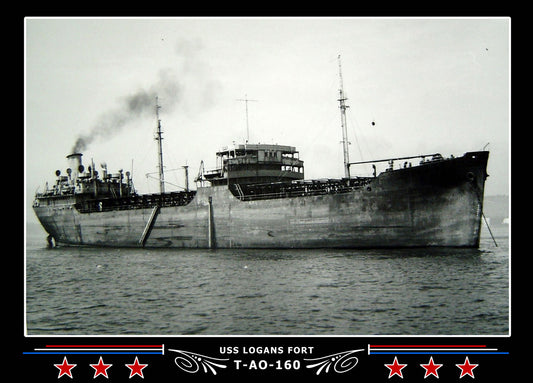 USS Logans Fort T-AO-160 Canvas Photo Print