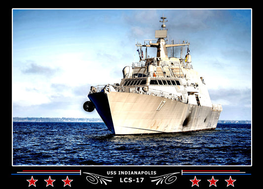 USS Indianapolis LCS17 Canvas Photo Print