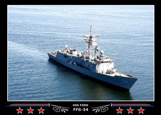 USS Ford FFG-54 Canvas Photo Print