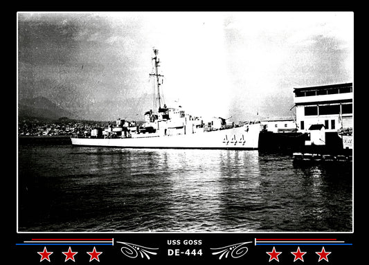 USS Goss DE-444 Canvas Photo Print
