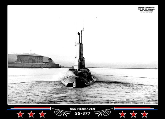 USS Menhaden SS-377 Canvas Photo Print