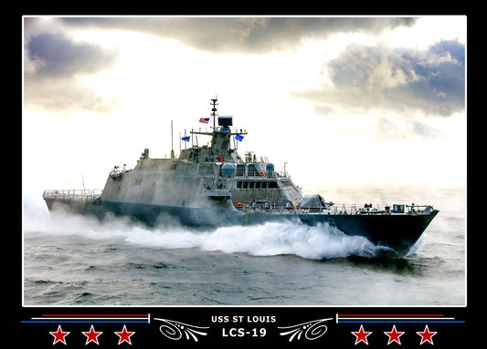 USS St Louis LCS19 Canvas Photo Print