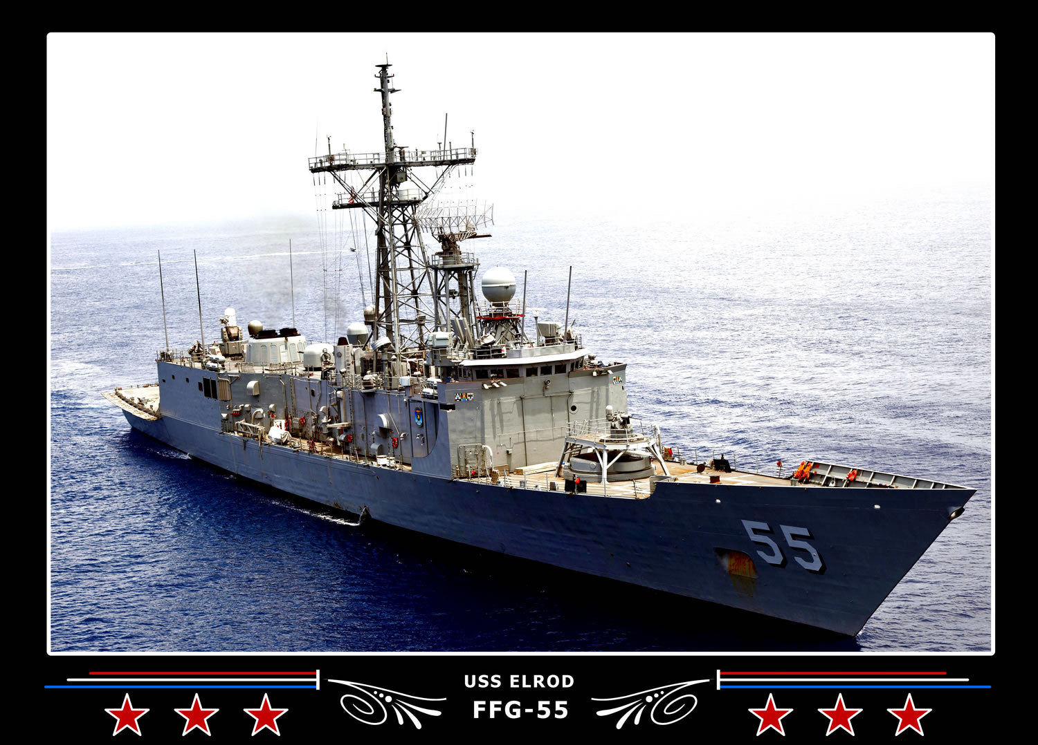 USS Elrod FFG-55 Canvas Photo Print