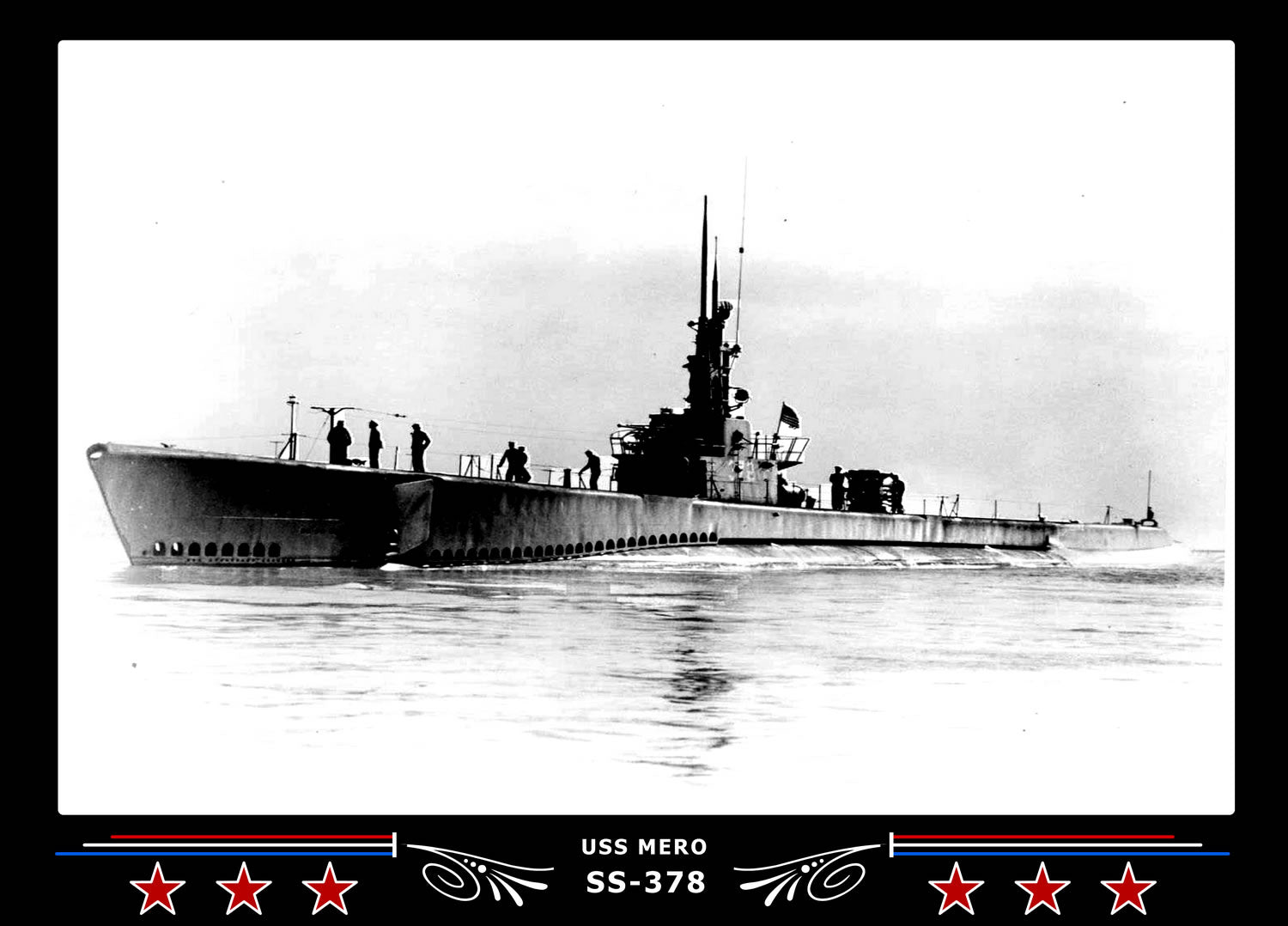 USS Mero SS-378 Canvas Photo Print