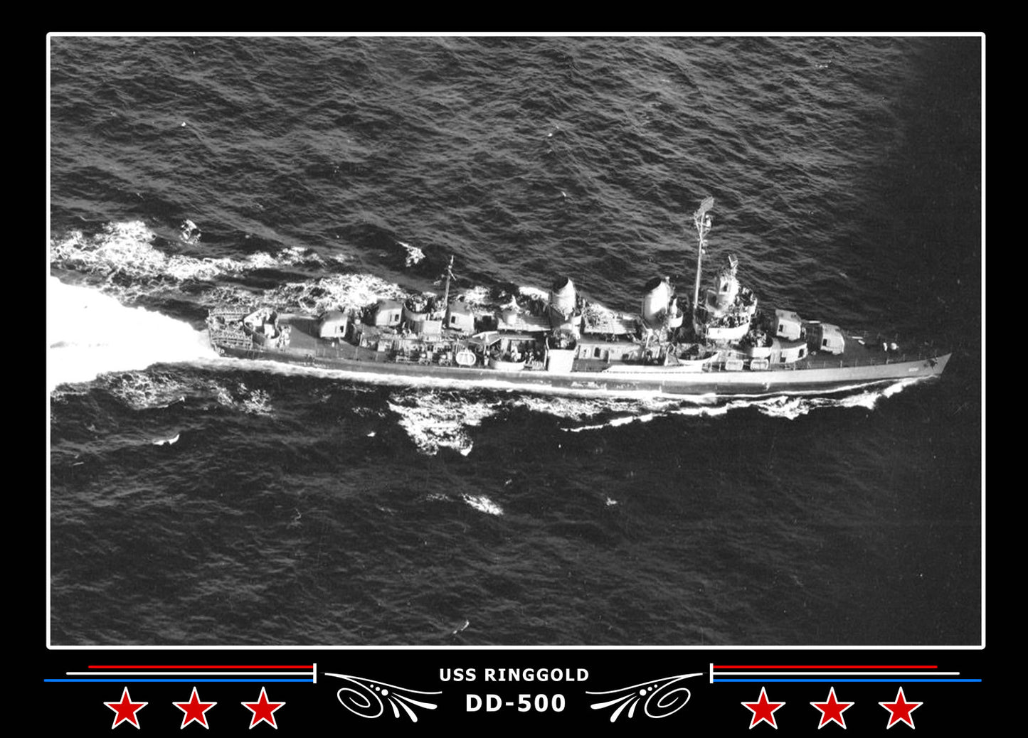 USS Ringgold DD-500 Canvas Photo Print